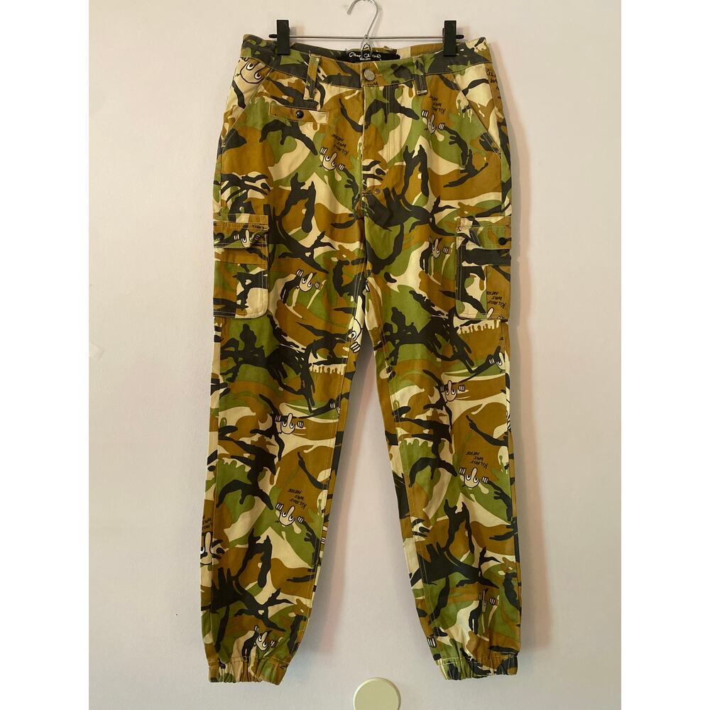 Play Clothes Kilroy Was Here Camo Jogger Pants Cotton Streetwear Men's size 34